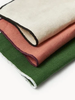 Servilletas de cóctel de lino con bordado Cosmo, 4 uds.