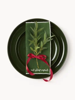 Servilletas de cóctel de lino con bordado Cosmo, 4 uds.