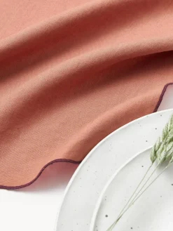 Servilletas de lino con bordado Cosmo, 4 uds.