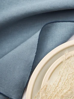 Servilletas de lino con ribete Kennedy, 4 uds.