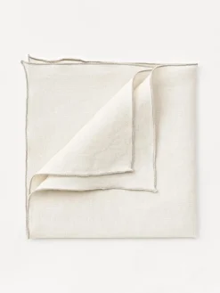 Servilletas de lino con ribete Kennedy, 4 uds.