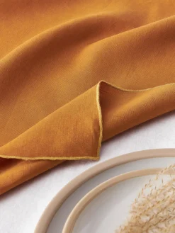 Servilletas de lino con ribete Kennedy, 4 uds.