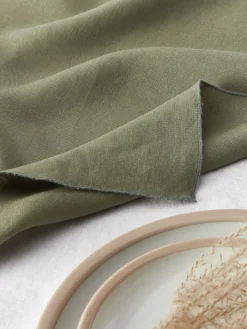 Servilletas de lino con ribete Kennedy, 4 uds.