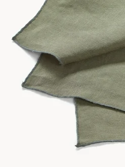 Servilletas de lino con ribete Kennedy, 4 uds.