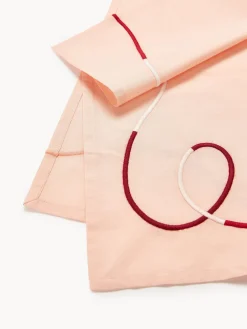 Servilletas de tela con bordado abstracto Sue, 4 uds.