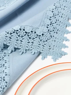 Servilletas de tela con encaje Flavia, 4 uds.