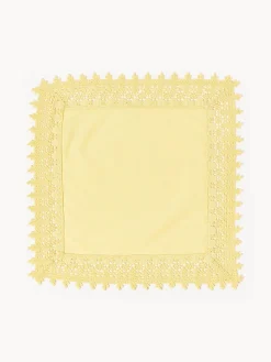 Servilletas de tela con ribete de encaje Flavia, 4 uds.