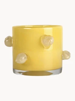 Set de 2 portavelas de vidrio soplado Arlo