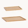 Set de bandejas decorativas artesanales Nature, 2 uds.