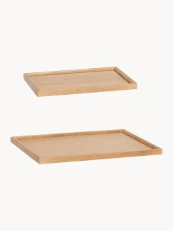 Set de bandejas decorativas artesanales Nature, 2 uds.