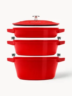 Set de baterías de cocina de hierro fundido La Cocotte, 3 uds.
