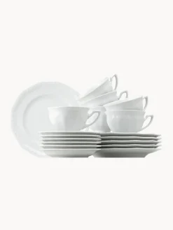 Set de café de porcelana Maria, 6 comensales (18 pzas.)