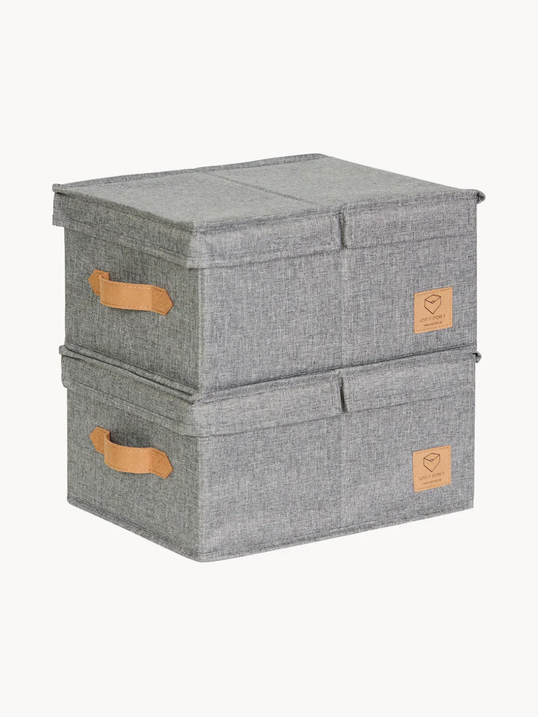 Set de cajas con tapa Premium, 2 uds.