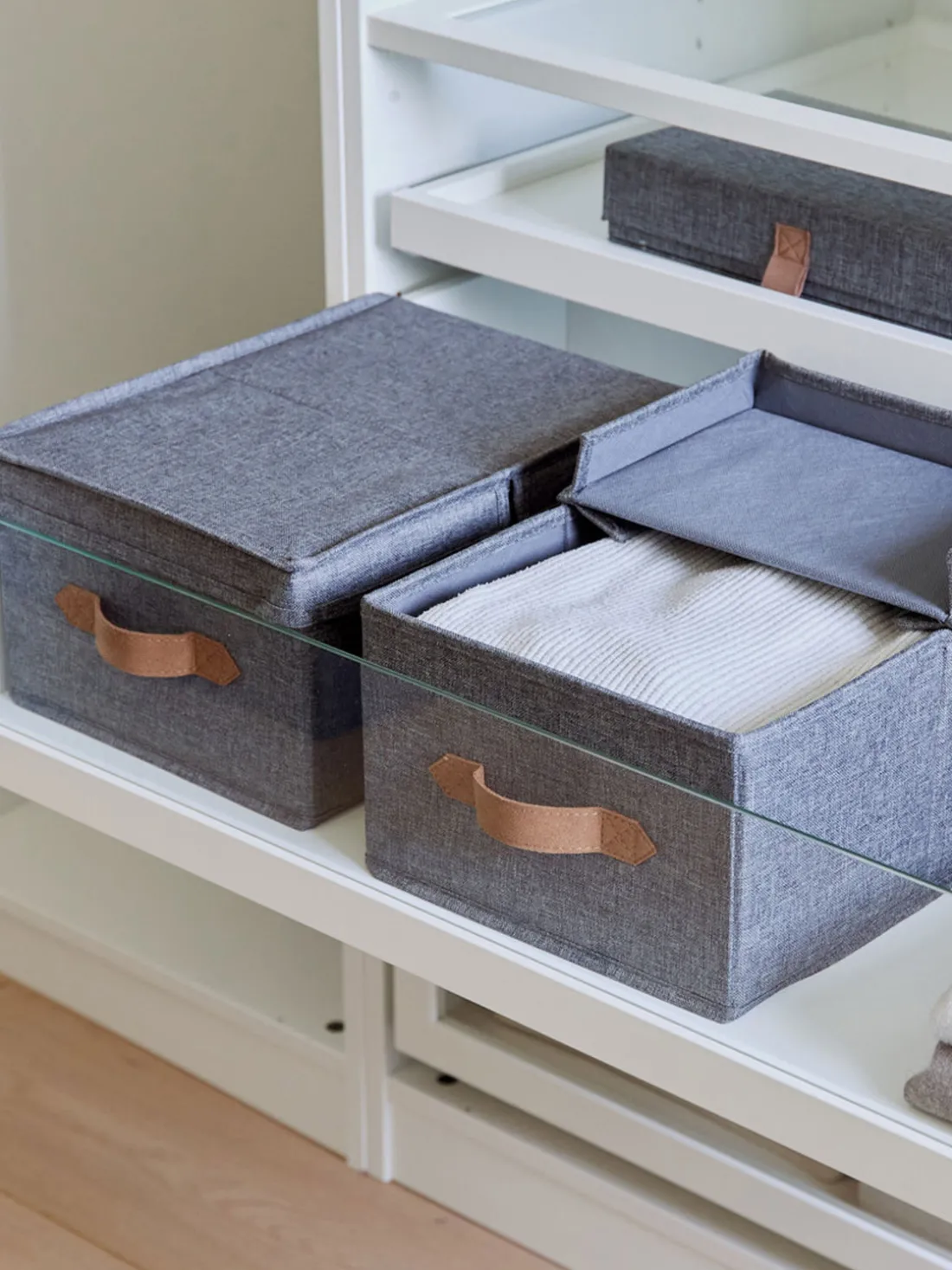 Set de cajas con tapa Premium, 2 uds.