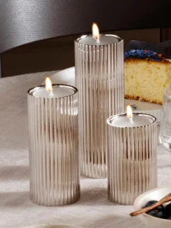 Set de candelabros con relieves Bernadotte, 3 uds.