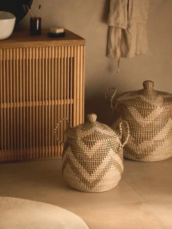 Set de cestas con tapadera Mija, 2 uds.