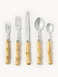 Set de cubiertos pulido a mano Bamboo, 1 comensal (5 pzas.)