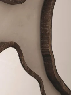Set de espejos de pared con forma orgánica Bello, 3 uds.