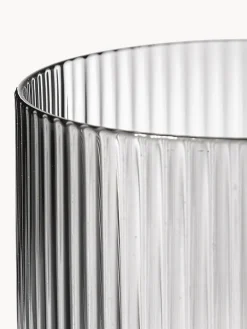 Set de jarra pequeña soplada artesanalmente con vaso Ripple, 2 pzas.