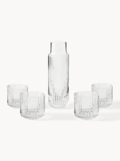 Set de jarra soplada con vasos Aleo, 5 pzas.