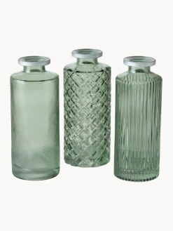 Set de jarrones pequeños de vidrio Adore, 3 uds.