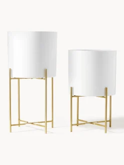 Set de maceteros de metal Mina, 2 uds.