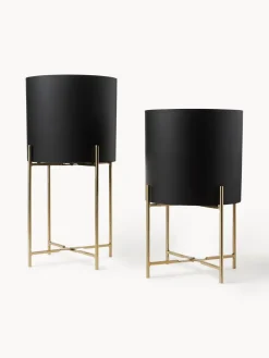 Set de maceteros de metal Mina, 2 uds.