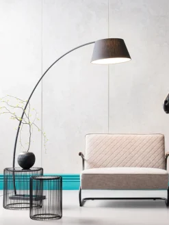 Set de mesas auxiliares de metal Wire, 2 pzas., tablero de cristal