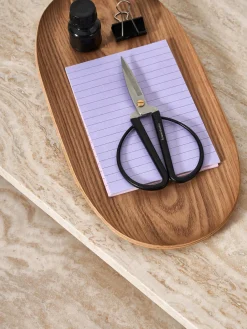 Set de mesas auxiliares de travertino Varu, 2 uds.