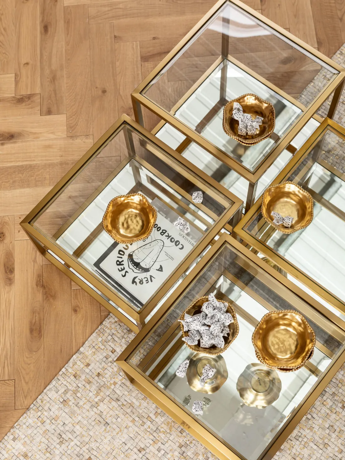 Set de mesas de centro Luigi, 4 uds.