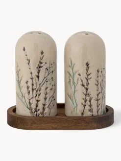 Set de salero y pimentero artesanales Bea, 3 pzas.