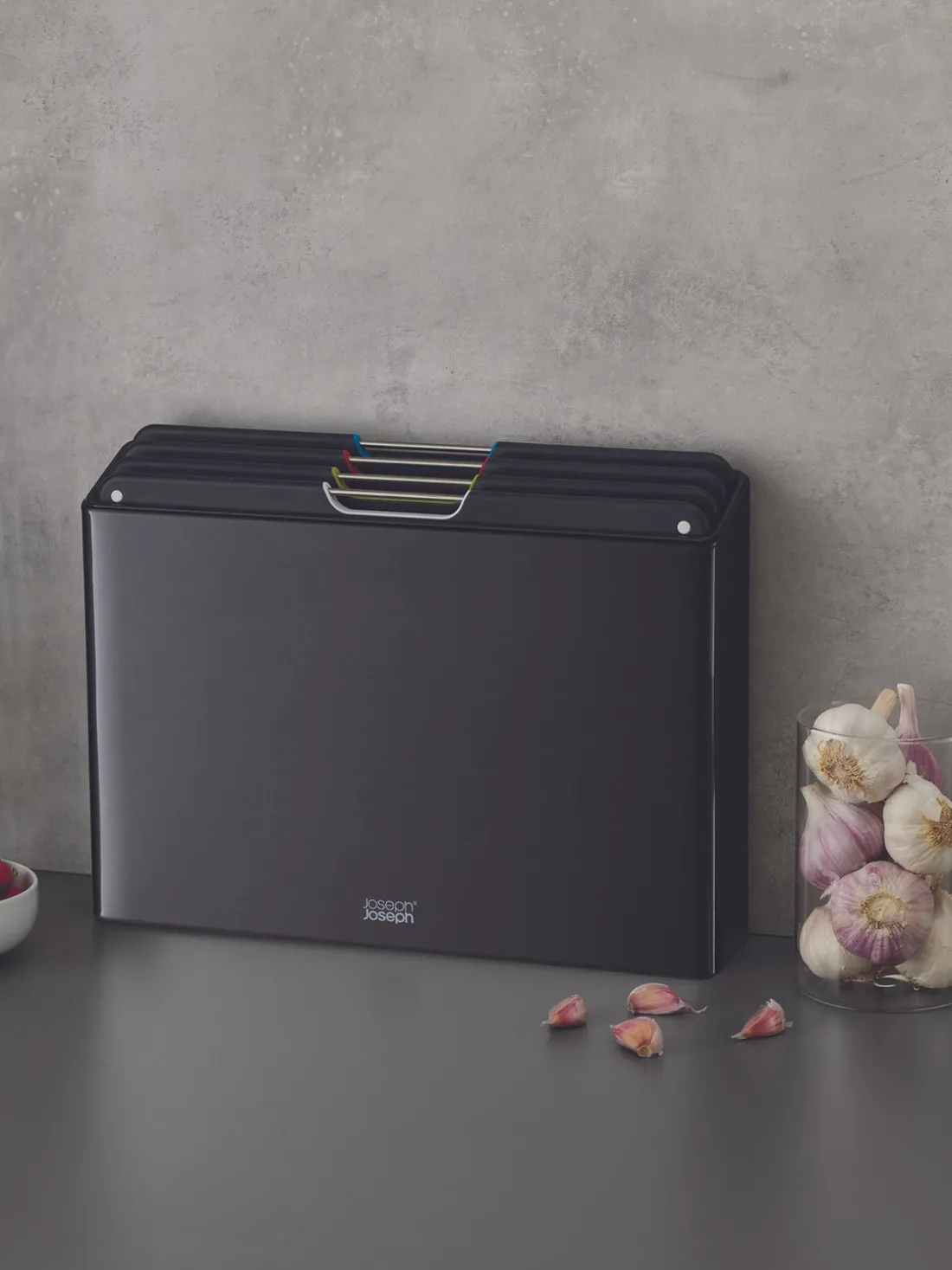 Set de tablas de cortar con soporte Folio, 5 pzas.