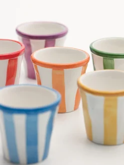 Set de tazas de espresso artesanales Righe, 6 uds.