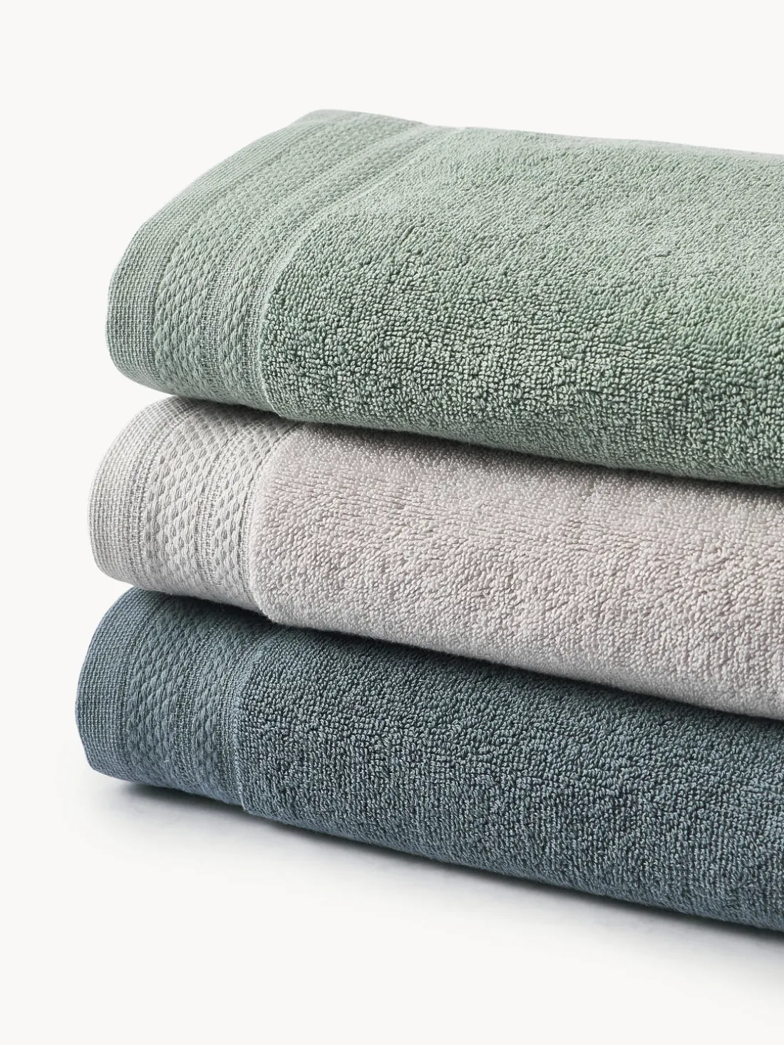Set de toallas de algodón ecológico Premium, tamaños diferentes