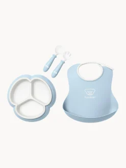 Set de vajilla infantil Bliss con babero, 4 pzas.