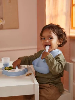 Set de vajilla infantil Bliss con babero, 4 pzas.