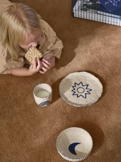 Set de vajilla infantil pintado a mano Naive, 3 pzas.