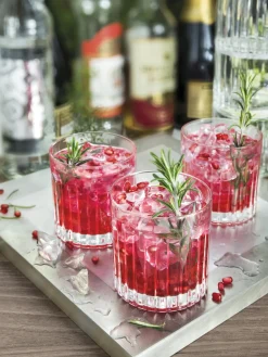 Set de vasos de cristal con relieve Timeless, 18 pzas.