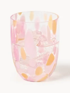 Set de vasos soplados Big Confetti, 6 uds.