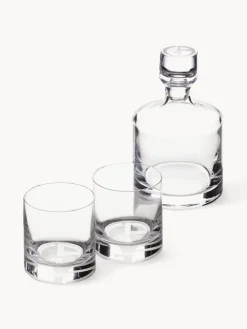 Set de whisky de cristal Corelli, 3 pzas.