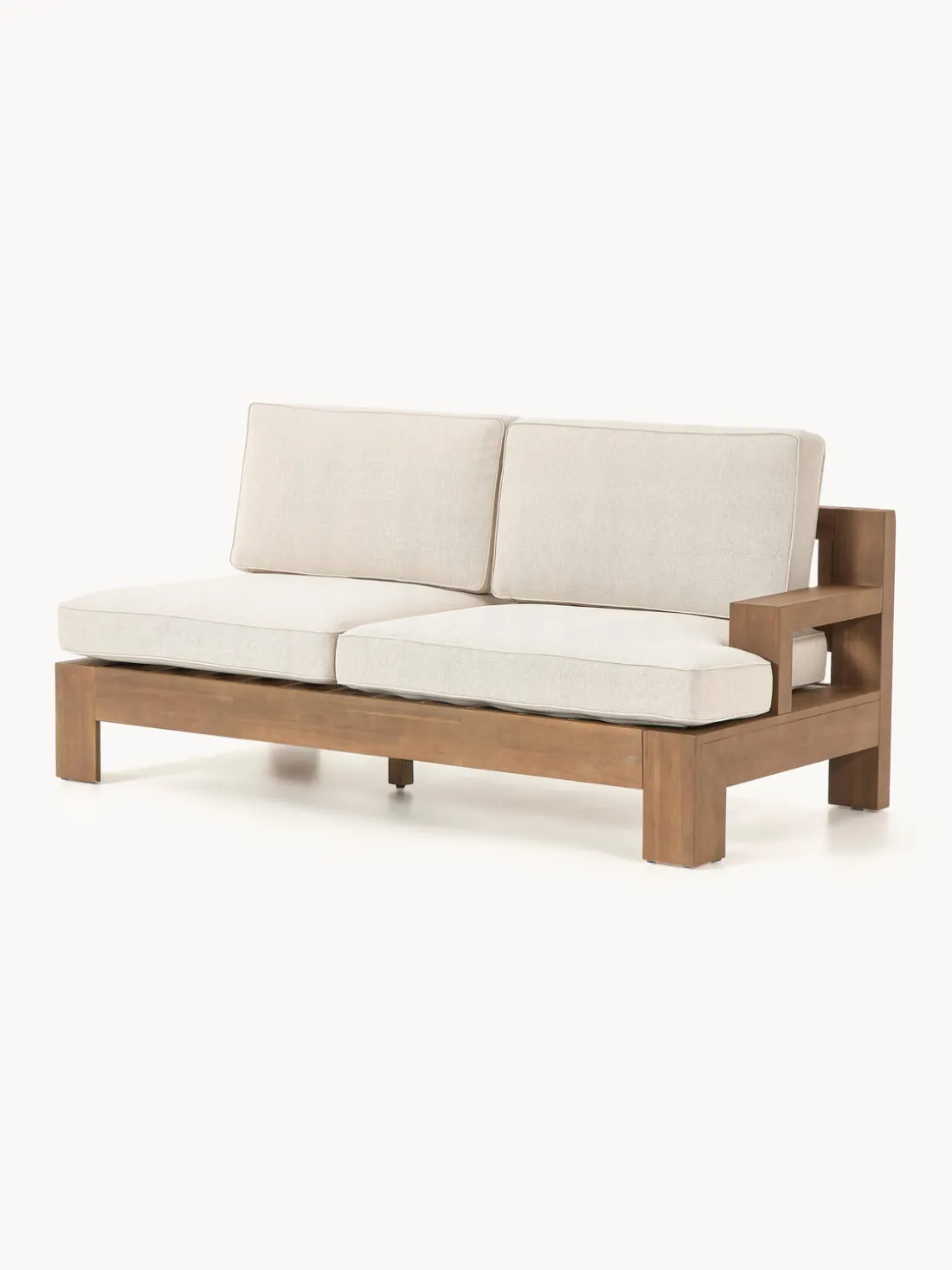 Set lounge modular para exterior de madera de acacia Joshua, 4 pzas.