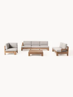 Set lounge para exterior de madera de acacia Joshua, 4 pzas.