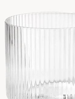 Set pequeño de jarra de agua soplada con vaso Ripple, 2 pzas.