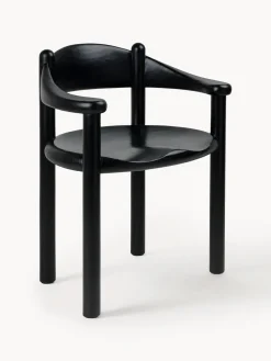 Silla con reposabrazos con madera de pino Daumiller