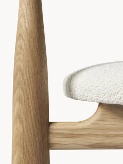 Silla con reposabrazos de madera de roble Bukowski