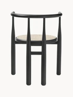 Silla con reposabrazos de madera de haya Bukowski