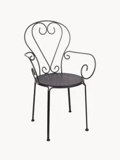 Silla con reposabrazos para exterior apilable Etienne