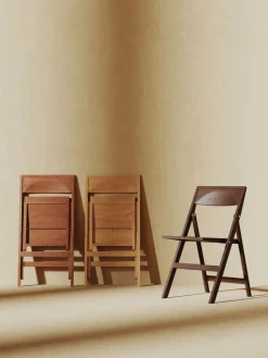 Silla de comedor plegable de madera de abedul Flat