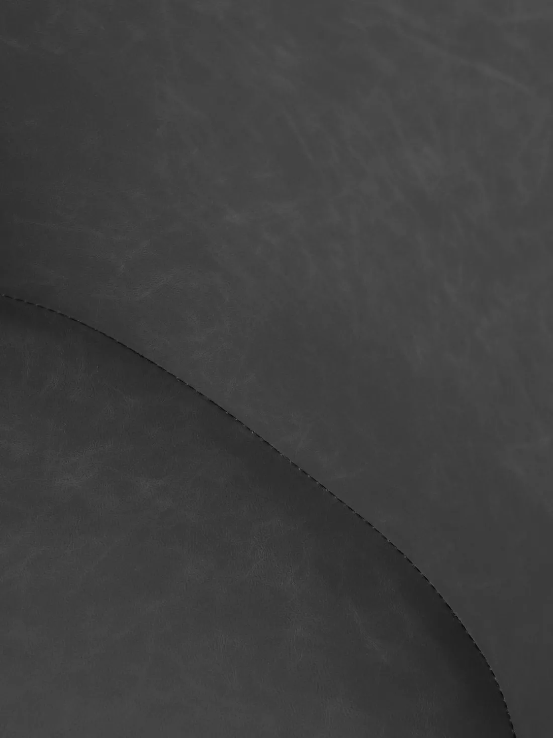 Silla de escritorio con asiento estrecho de cuero sintético Fiji