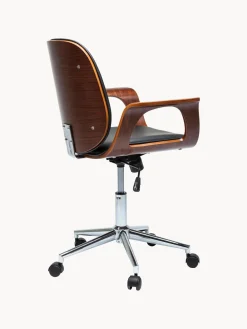 Silla de escritorio de cuero artificial Patron, altura regulable